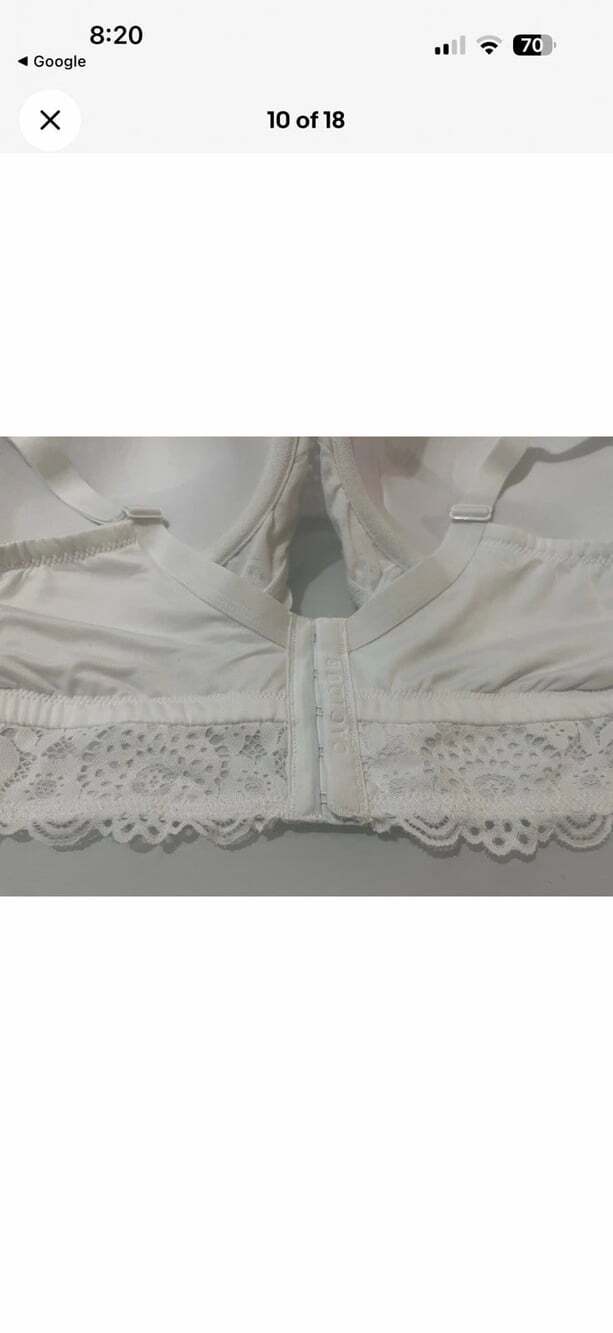 The Modern CACIQUE Collection Boost Plunge White Lace Bra Size 42C NWOT - Picture 4 of 7